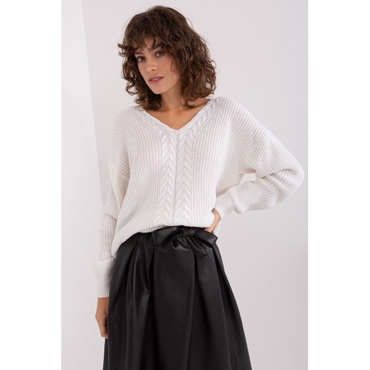 Brązowo-beżowy sweter damski rozpinany z kapturem ze sklepu 5.10.15 w kategorii Swetry damskie - zdjęcie 169703420