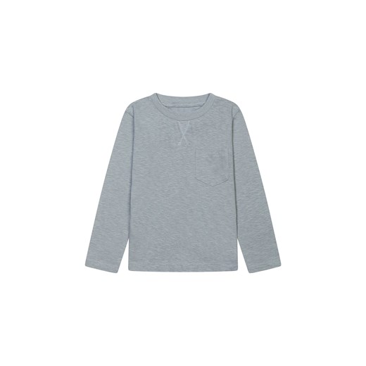 Szara bluzka chłopięca bawełniana z długim rękawem ze sklepu 5.10.15 w kategorii T-shirty chłopięce - zdjęcie 169703613
