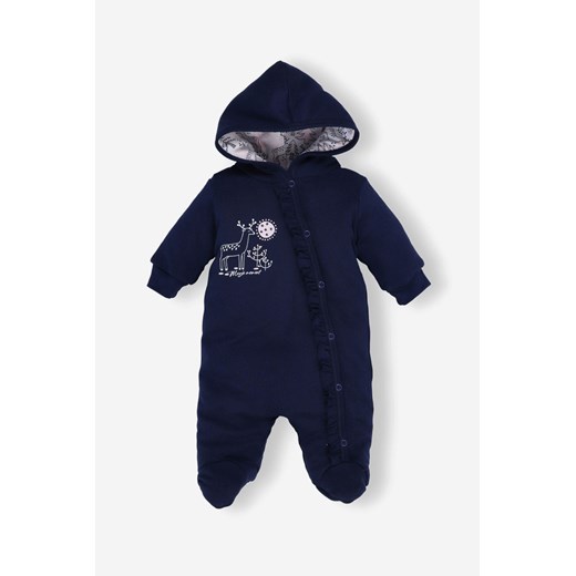 Kombinezon niemowlęcy z bawełny organicznej dla dziewczynki ze sklepu 5.10.15 w kategorii Kombinezony i kurtki - zdjęcie 169703800
