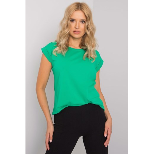 Gładki t-shirt damski - zielony ze sklepu 5.10.15 w kategorii Bluzki damskie - zdjęcie 169703883
