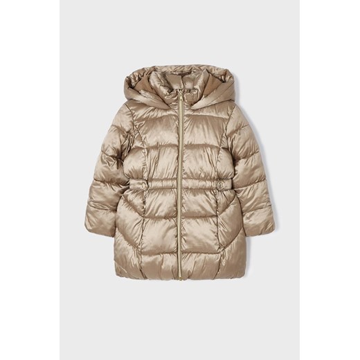 Beżowa pikowana kurtka dziewczęca zimowa ze sklepu 5.10.15 w kategorii Kurtki dziewczęce - zdjęcie 169703993