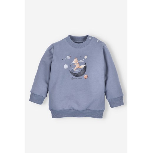 Bluza dresowa niemowlęca SPACE TOUR z bawełny organicznej ze sklepu 5.10.15 w kategorii Bluzy i swetry - zdjęcie 169704001
