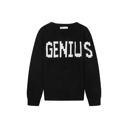 Bawełniany sweter oversize z napisem Genius dla chłopca ze sklepu 5.10.15 w kategorii Swetry chłopięce - zdjęcie 169704081