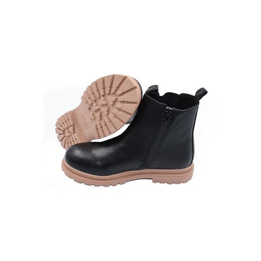 Czarne dziewczęce botki zimowe Safety Jogger 35 5.10.15 promocyjna cena