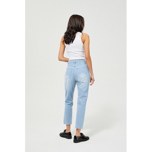 Bawełniane jeansy fit mom - niebieskie XL 5.10.15 promocyjna cena