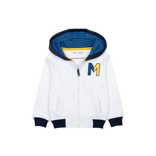 Rozpinana biała bluza z kapturem dla niemowlaka- M ze sklepu 5.10.15 w kategorii Bluzy i swetry - zdjęcie 169705241