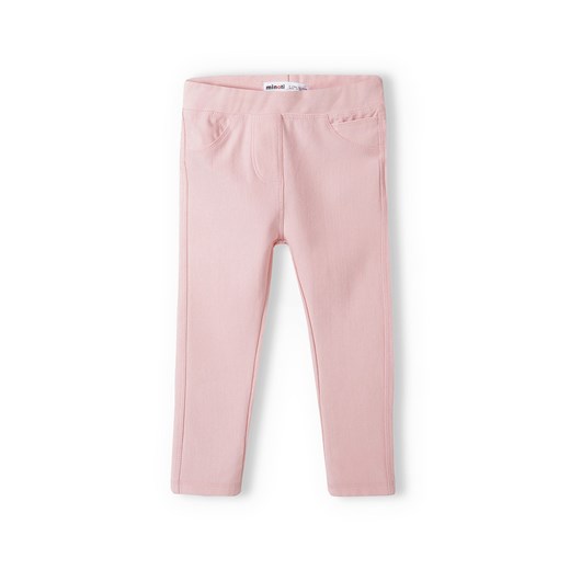 Różowe spodnie typu jegginsy niemowlęce ze sklepu 5.10.15 w kategorii Spodnie i półśpiochy - zdjęcie 169705464