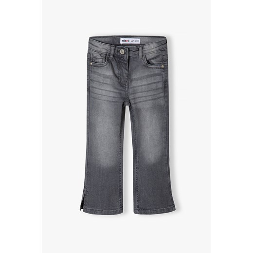 Szare spodnie jeansowe niemowlęce rozkloszowane Minoti 92/98 wyprzedaż 5.10.15