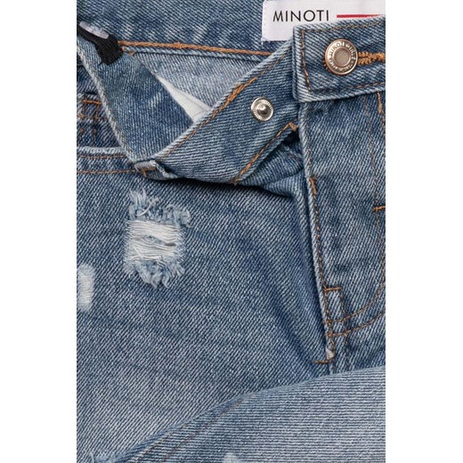 Jeansy dla dziewczynki z przetarciami- mom jean Minoti 140/146 5.10.15