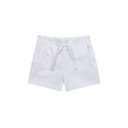 Białe szorty basic bawełniane dla dziewczynki ze sklepu 5.10.15 w kategorii Spodenki dziewczęce - zdjęcie 169706002