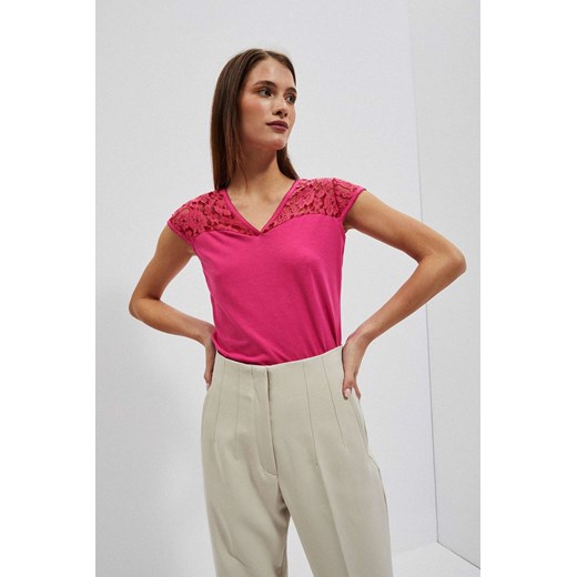 Koszulka damska bez rękawów różowa ze sklepu 5.10.15 w kategorii Bluzki damskie - zdjęcie 169706052