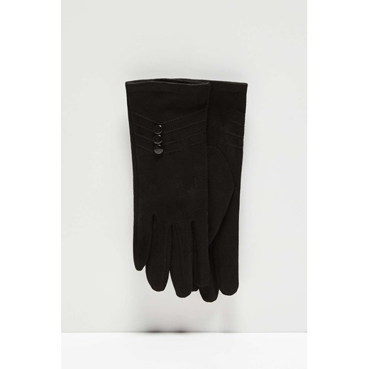 Moodo rękawiczki damskie z ozdobnymi guzikami ze sklepu 5.10.15 w kategorii Rękawiczki damskie - zdjęcie 169706254