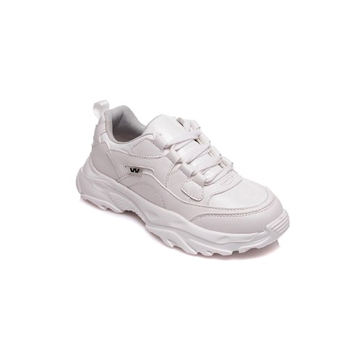 Sportowe buty sznurowane dla dziewczynki Weestep białe ze sklepu 5.10.15 w kategorii Buty sportowe dziecięce - zdjęcie 169706483