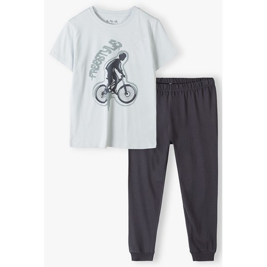 Dzianinowa piżama dla chłopca z motocyklistą ze sklepu 5.10.15 w kategorii Piżamy dziecięce - zdjęcie 169706524