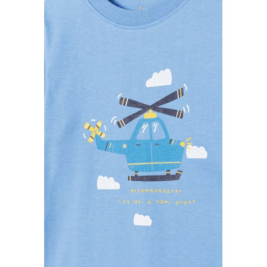 Pidżama  dla chłopca z nadrukiem helikoptera 5.10.15. 92 5.10.15