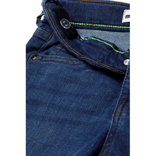 Ciemnoniebieskie jeansowe krótkie spodenki dla chłopca Minoti 116/122 5.10.15