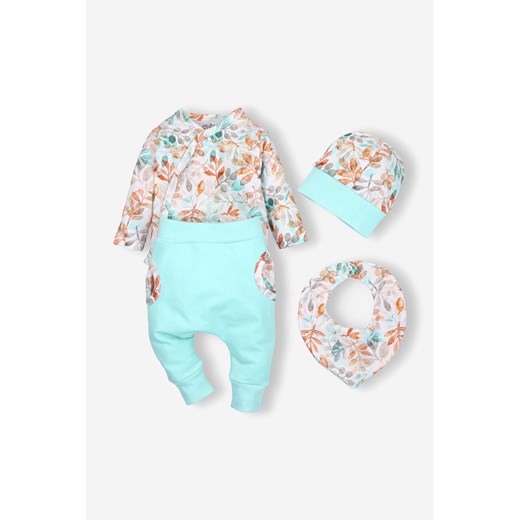 Komplet niemowlęcy : body-spodnie-czapka-apaszka Nini 56 5.10.15