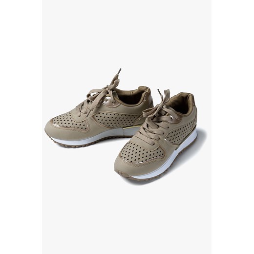 Buty damskie typu sneakersy beżowe ze sklepu 5.10.15 w kategorii Buty sportowe damskie - zdjęcie 169707073