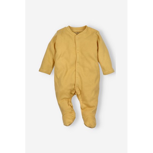 Pajac niemowlęcy z bawełny organicznej kolor miodowy Nini 62 5.10.15