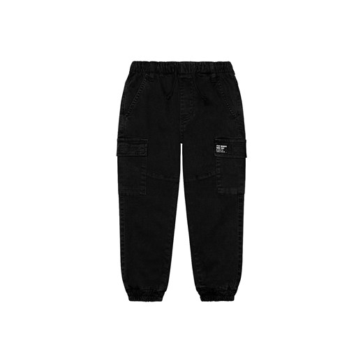 Czarne spodnie chłopięce typu bojówki ze sklepu 5.10.15 w kategorii Spodnie chłopięce - zdjęcie 169707133