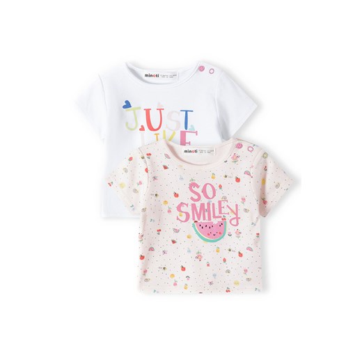 Bawełniany t-shirt dla niemowlaka 2-pak ze sklepu 5.10.15 w kategorii Koszulki niemowlęce - zdjęcie 169707193