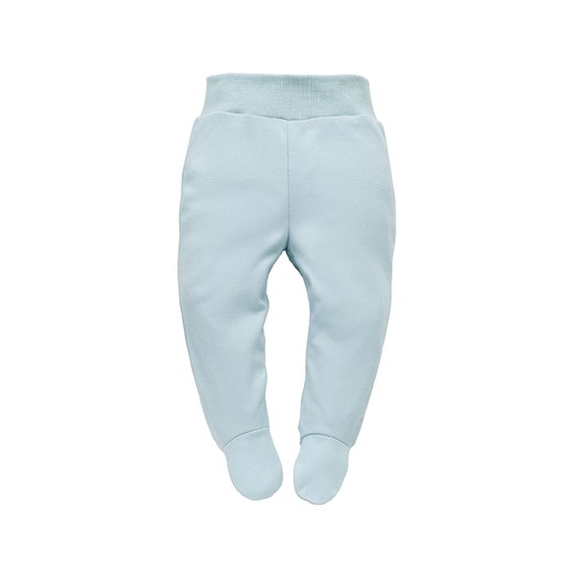 Półśpiochy bawełniane dla niemowlaka Let's rock niebieskie ze sklepu 5.10.15 w kategorii Spodnie i półśpiochy - zdjęcie 169707263