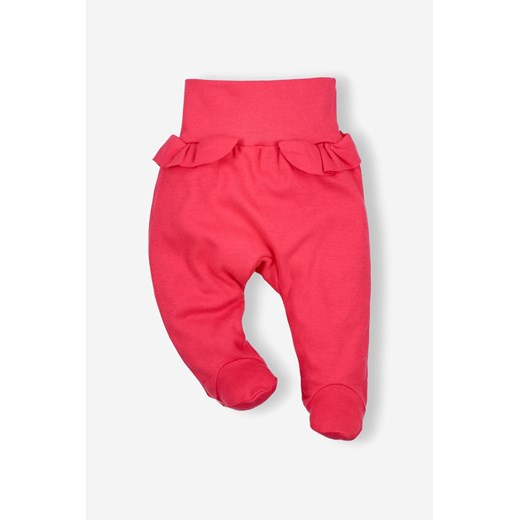 Półśpiochy niemowlęce z bawełny organicznej dla dziewczynki ze sklepu 5.10.15 w kategorii Spodnie i półśpiochy - zdjęcie 169707420