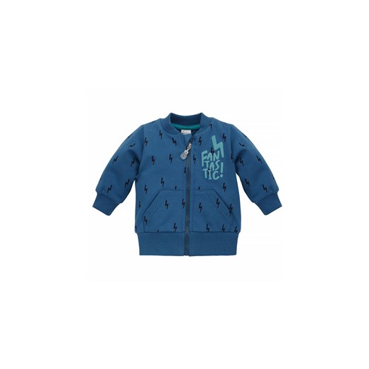 Bluza chłopięca rozpinana z napisem Fantastic granatowa ze sklepu 5.10.15 w kategorii Bluzy i swetry - zdjęcie 169707592
