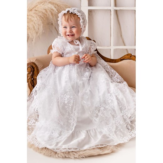 Biała sukienka niemowlęca do chrztu Zuzanna Balumi 74 okazja 5.10.15