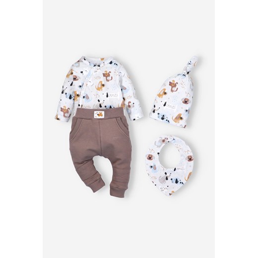 Komplet niemowlęcy : body-spodnie-czapka-apaszka Nini 62 5.10.15