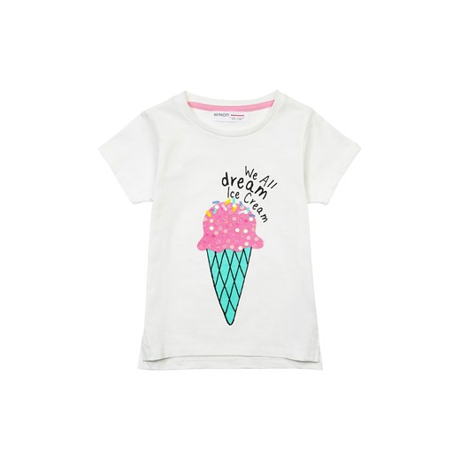 T-shirt biały z bawełny dla niemowlaka z nadrukiem ze sklepu 5.10.15 w kategorii Koszulki niemowlęce - zdjęcie 169708230