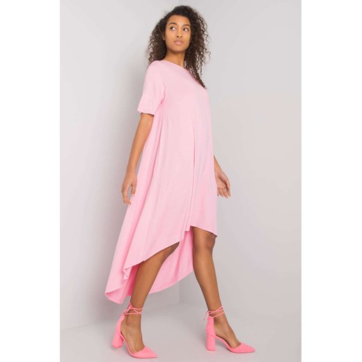Różowa sukienka Casandra RUE PARIS ze sklepu 5.10.15 w kategorii Sukienki - zdjęcie 169708750