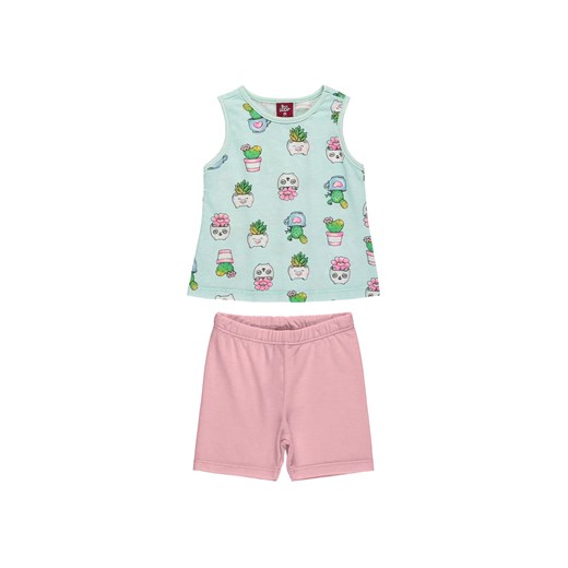 Komplet niemowlęcy dla dziewczynki - t-shirt + szorty Bee Loop 86 5.10.15