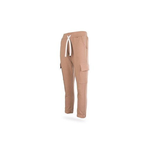 Dziewczęce spodnie dresowe bojówki beżowe ze sklepu 5.10.15 w kategorii Spodnie dziewczęce - zdjęcie 169709121