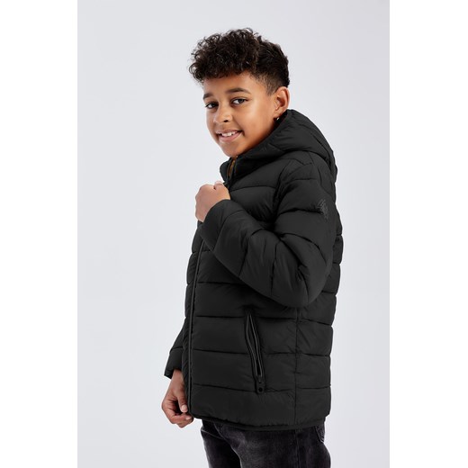 Lekka, pikowana kurtka przejściowa dla dziecka - czarna - unisex - Limited 146/152 okazyjna cena 5.10.15