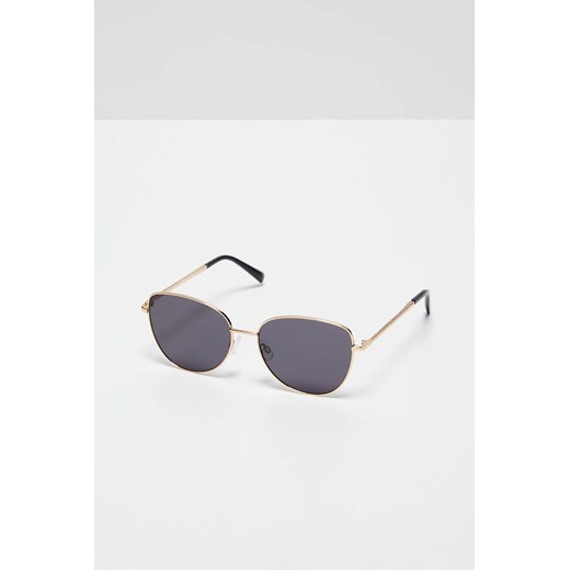 Okulary przeciwsłoneczne z metalowymi złotymi oprawkami ze sklepu 5.10.15 w kategorii Okulary przeciwsłoneczne damskie - zdjęcie 169709162