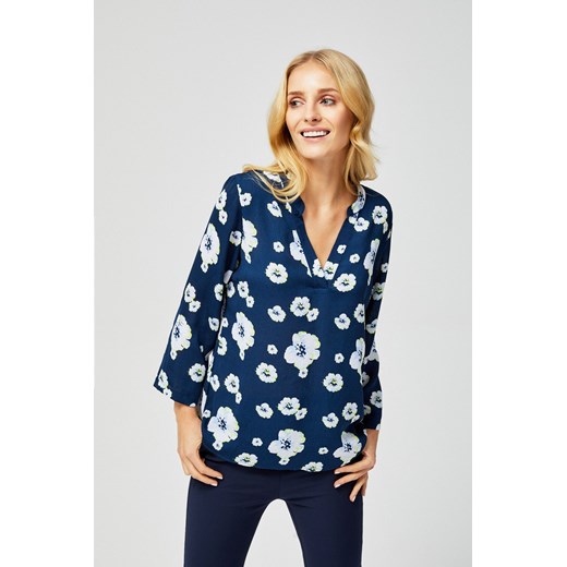 Luźna bluzka damska z motywem kwiatowym ze sklepu 5.10.15 w kategorii Bluzki damskie - zdjęcie 169709193