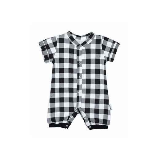 Bawełniany rampers niemowlęcy w kratkę ze sklepu 5.10.15 w kategorii Rampersy - zdjęcie 169709251