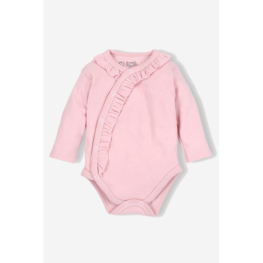 Body niemowlęce z bawełny organicznej dla dziewczynki - wyprawka - różowe ze sklepu 5.10.15 w kategorii Body niemowlęce - zdjęcie 169709301