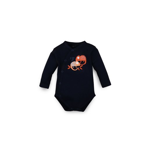 Body niemowlęce z bawełny organicznej dla chłopca czarne  5T43AW ze sklepu 5.10.15 w kategorii Body niemowlęce - zdjęcie 169709574