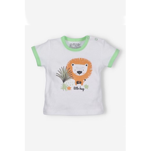 T-shirt niemowlęcy z bawełny organicznej dla chłopca Nini 68 5.10.15
