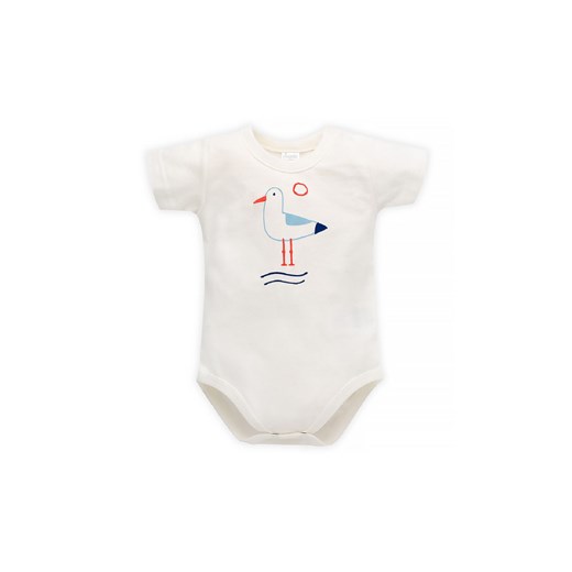 Body dla niemowlaka z krótkim rękawem Sailor ecru ze sklepu 5.10.15 w kategorii Body niemowlęce - zdjęcie 169709980