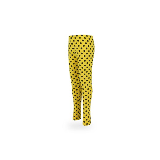 Dziewczęce legginsy żółte w grochy ze sklepu 5.10.15 w kategorii Spodnie dziewczęce - zdjęcie 169710013