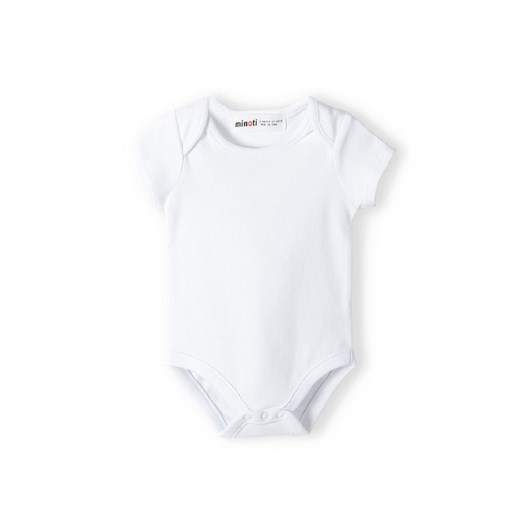 Białe body bawełniane niemowlęce 3-pak z krótkim rękawem Minoti 56/62 5.10.15