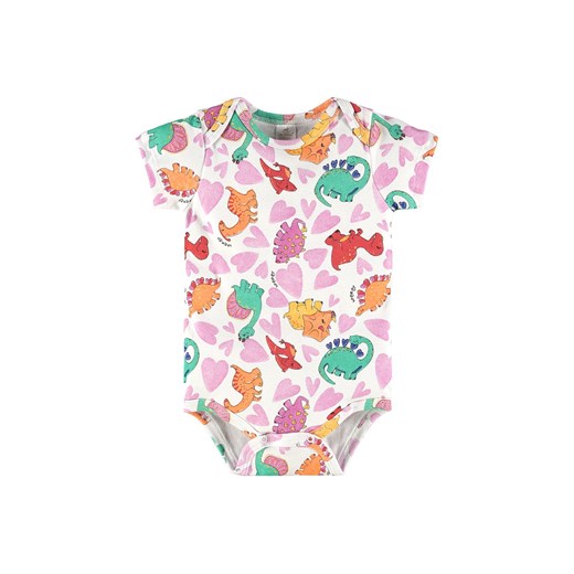 Bawełniane body niemowlęce z nadrukiem z krótkim rękawem ze sklepu 5.10.15 w kategorii Body niemowlęce - zdjęcie 169710300