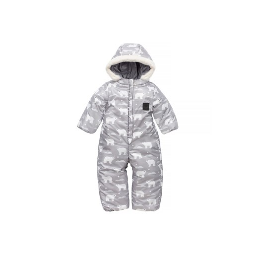 Szary kombinezon niemowlęcy misie polarne ze sklepu 5.10.15 w kategorii Kombinezony i kurtki - zdjęcie 169710530