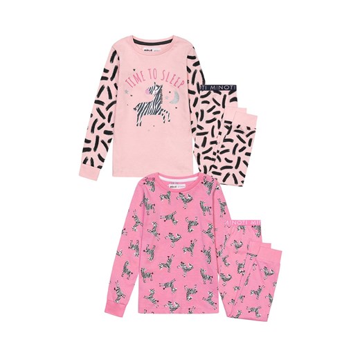 2-pack piżam niemowlęcych z długim rękawem w zebry dla dziewczynki ze sklepu 5.10.15 w kategorii Piżamy dziecięce - zdjęcie 169710872