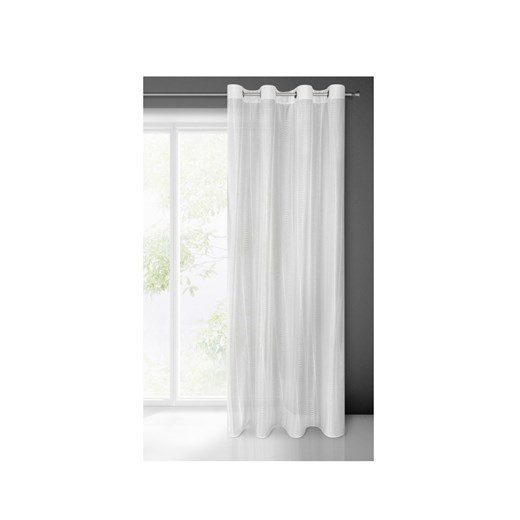 Biała zasłona 140x250cm z dekoracyjnym wzorem ze sklepu 5.10.15 w kategorii Zasłony - zdjęcie 169711121