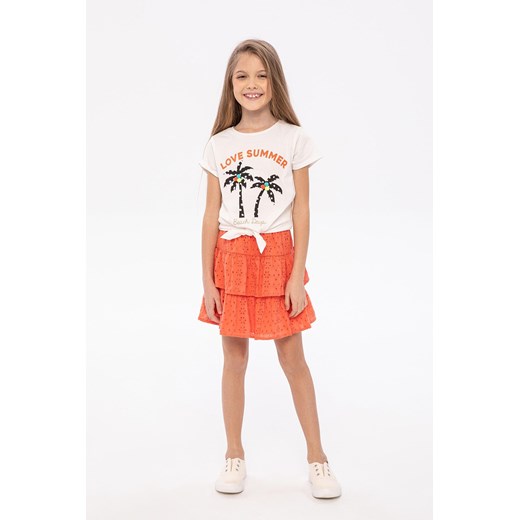 Spódniczka dziewczęca haftowana z falbanami ze sklepu 5.10.15 w kategorii Spódnice dziewczęce - zdjęcie 169711173