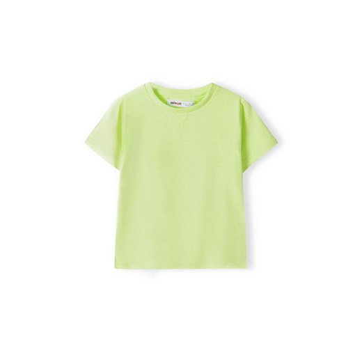 Zielony t-shirt bawełniany basic dla chłopca ze sklepu 5.10.15 w kategorii T-shirty chłopięce - zdjęcie 169711244